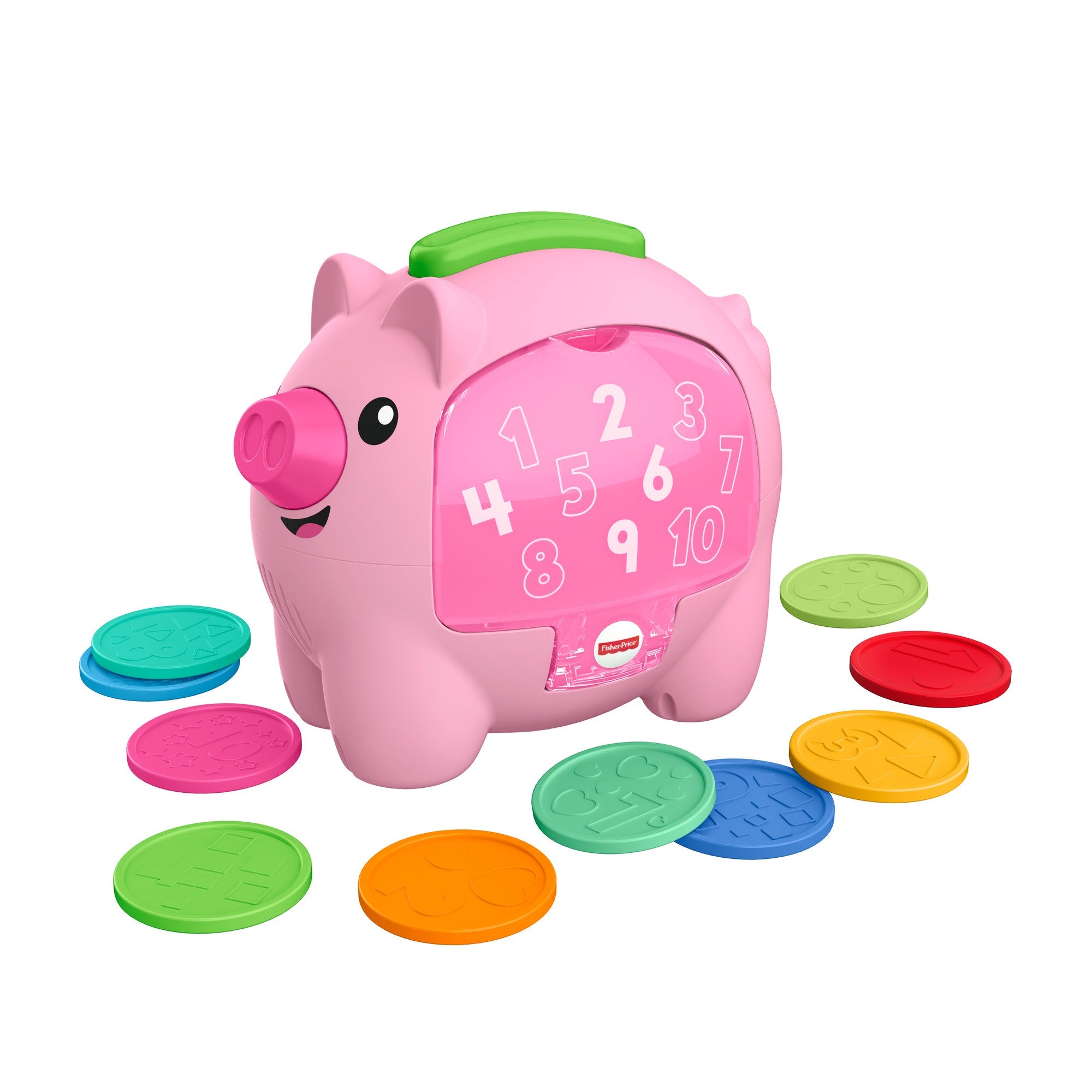 rthrl68qv8fkf8mlypqg Fisher-Price Laugh & Learn Count & Rumble Piggy Bank Baby & Toddler Toy With Music & Motion - Image 1