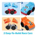 MEGA BLOKS First Builders Build & Race Rig Toy Blocks (19 Pieces) For Toddler - Image 3