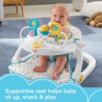 Fisher-Price Deluxe Sit-Me-Up Floor Seat Portable Baby Chair With Toy Bar, Rainbow Sprinkles - Image 2