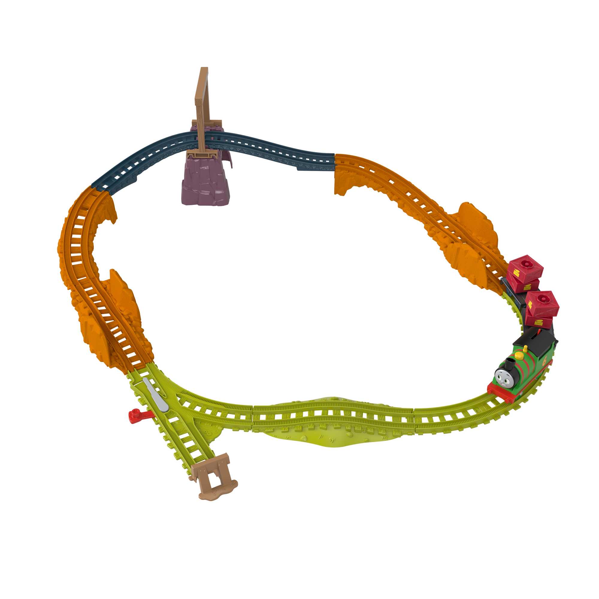 soefkhestc1kr5ipvdet_bb20d322-6f36-4e7f-bb79-776199bba788 Thomas & Friends Percy's Cargo Run Motorized Toy Train & Track Set For Preschool Kids - Image 1