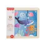 Fisher-Price Wooden Jigsaw Puzzle Ocean Sea Theme For Toddlers & Preschool Kids, 9 Wood Pieces - Image 10