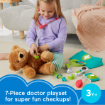 Fisher-Price Medical Kit 7-Piece Doctor Toys Preschool Pretend Play Set For Ages 3+ Years - Image 2