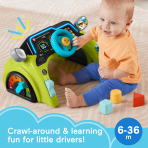 Fisher-Price Laugh & Learn Sit & Steer Driver Activity Center Learning Toy For Infants & Toddlers - Image 2
