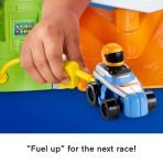 Fisher-Price Little People Hot Wheels Race Track For Toddlers, Race And Go Track Set, 2 Cars - Image 4