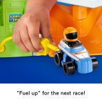 Fisher-Price Little People Hot Wheels Race Track For Toddlers, Race And Go Track Set, 2 Cars - Image 4