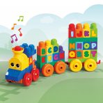 MEGA BLOKS First Builders ABC Musical Train Toy Building Blocks With Music (50 Pieces) For Toddler - Image 3