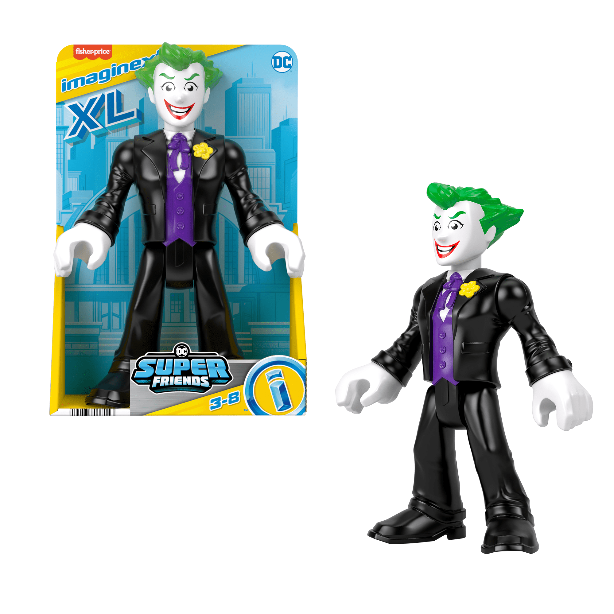 uakdhatrzh67kq6sxwrd_00b8749f-64ca-40b5-af0a-6a0b21831e87 Imaginext DC Super Friends The Joker XL Figure, 10-inch Poseable Preschool Toy - Image 1