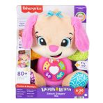 Fisher-Price Laugh & Learn Smart Stages Sis Pink Plush Baby Musical Learning Toy, Multilanguage Version - Image 6