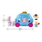 Fisher-Price Little People Disney Princess Cinderella's Dancing Carriage Playset With Horse & Figures - Image 5