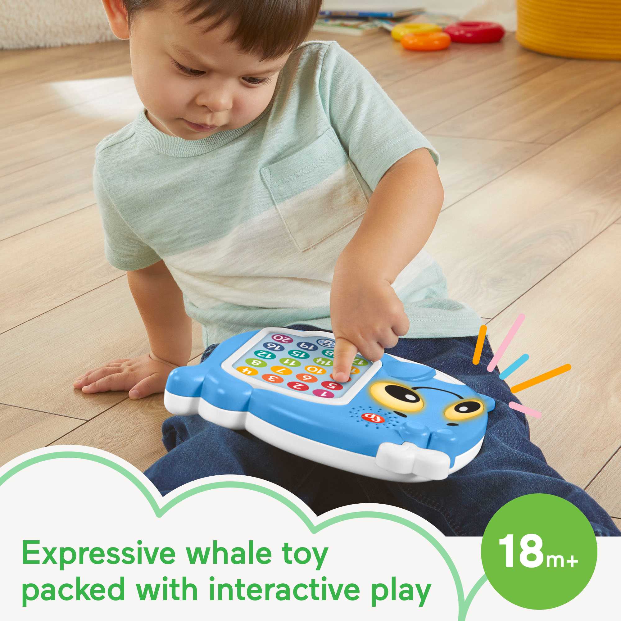 w1s3ahthez8gjy8yskhk Fisher-Price Linkimals 1-20 Count & Quiz Whale - Image 1