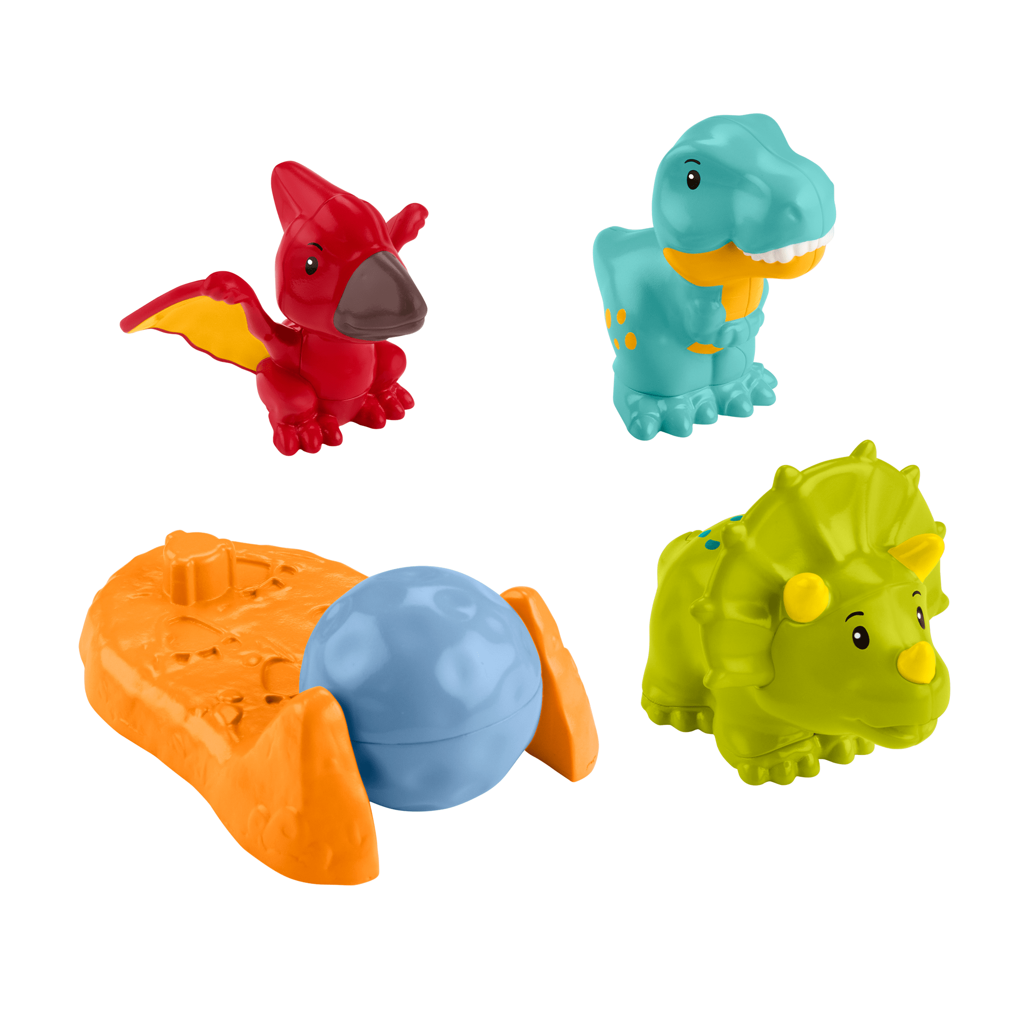 w2gs0qau01y7cc6toigr_41185bde-aea5-4163-a83e-c355e45ca32c Fisher-Price Little People Friendly Dinosaur Figure Pack Toddler Toy, 4 Pieces - Image 1