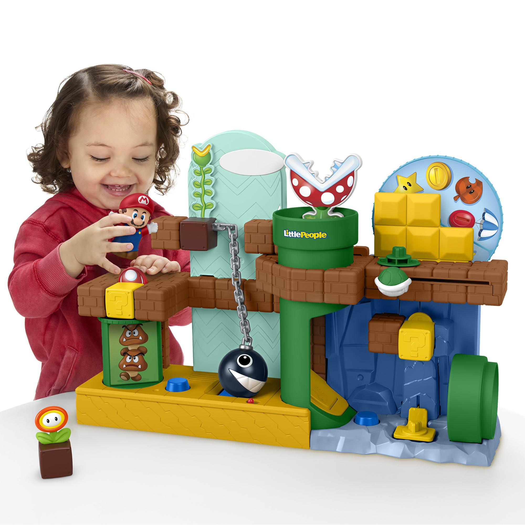 w6vctzebyktstr1wiv7s_2e183ca1-bb71-466d-b249-a26e2506970f Fisher-Price Little People My Mario Adventure Playset, Musical Toddler Toy With 2 Figures - Image 1