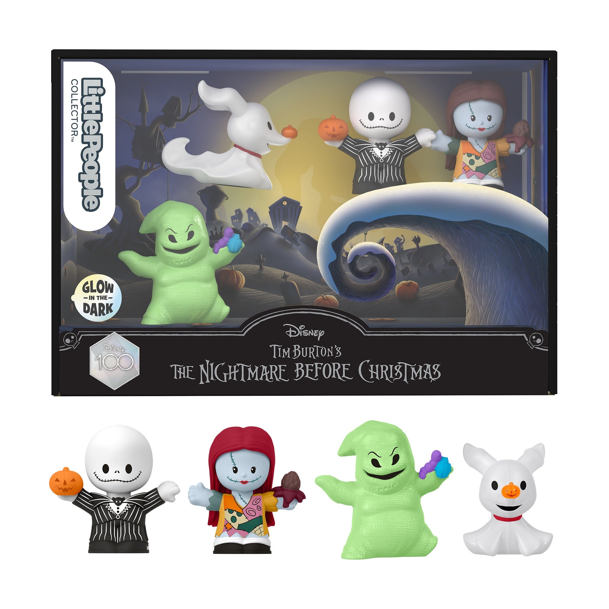 w8qasjjlvwcv3iwzp6ou Little People Collector Disney Tim Burton's The Nightmare Before Christmas Set, 4 Figures - Image 1