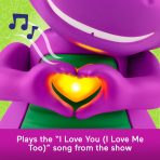 Fisher-Price Barney's World Heart Hands Barney Toy Figure With Music & Lights For Kids - Image 4