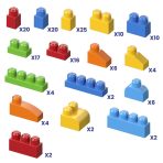 MEGA Bloks First Builders Deluxe Building Bag Toy Blocks With Storage Bag (150 Pieces) For Toddler - Image 5