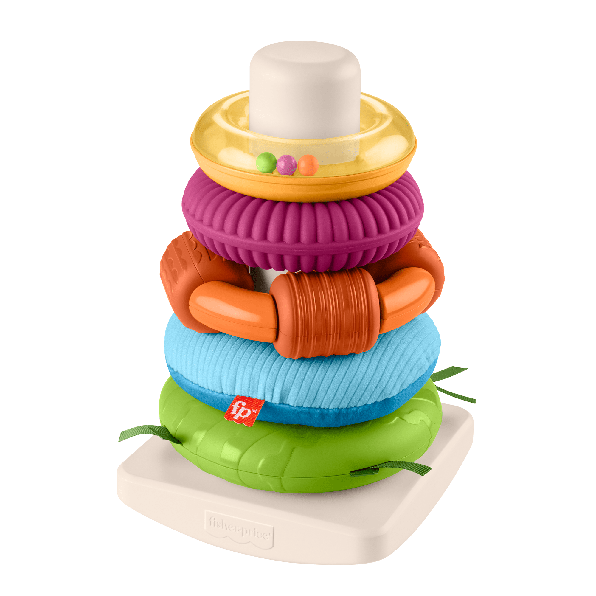 wnntoal1pzlkmvwyltdy_f9751acc-e601-4462-a070-45b269c2a481 Fisher-Price Sensory Rock-A-Stack Roly-Poly Stacking Toy With Fine Motor Activities For Babies - Image 1