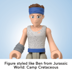 Imaginext Jurassic World Bumpy & Ben Dinosaur Toy Set For Preschool Kids, 2 Pieces - Image 4
