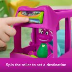 Fisher-Price Barney's World Adventure Bus Push-Along Toy & Barney Figure For Kids, 2 Pieces - Image 3