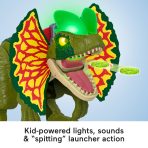 Imaginext Jurassic World thrash Attack Dilophosaurus Dinosaur Toy With Lights & Sounds For Kids - Image 4