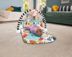 Fisher-Price Glow And Grow Kick & Play Piano Gym Baby Playmat With Musical Learning Toy, Blue - French Version - Image 2
