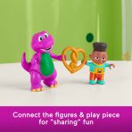 Fisher-Price Barney's World Barney's Friend David & Barney Figure Set For Kids, 3 Toys - Image 3