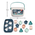 Fisher-Price Baby's First Blocks Infant Shape-Sorting Toy, Navy Fawn, Set Of 10 - Image 5