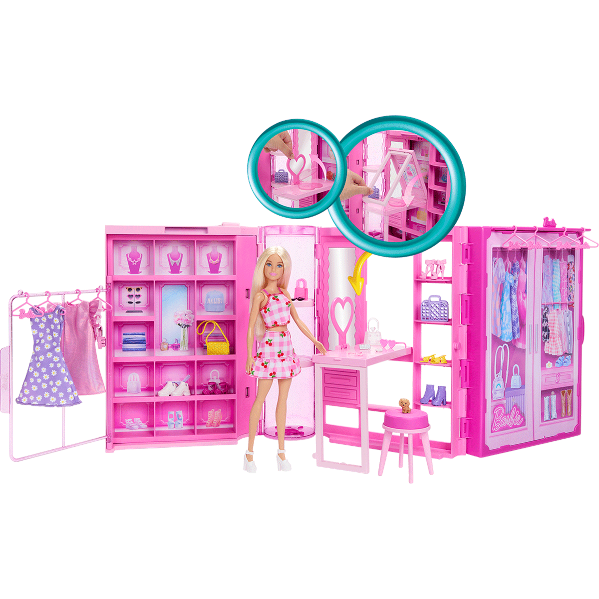 x_0008_HXD58_OP_24_0028.png Barbie Dream Closet Doll Playset - Image 1