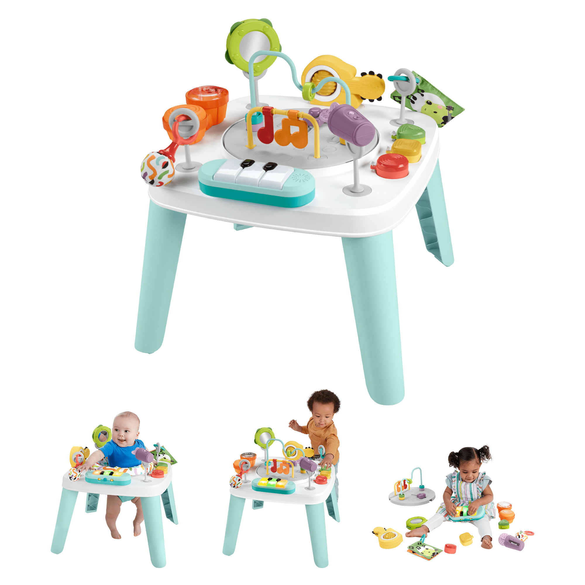 xd827pumzkvad3lnledd Fisher-Price 3-in-1 Hit Wonder Baby Activity Center & Toddler Play Table With Music & Lights - Image 1