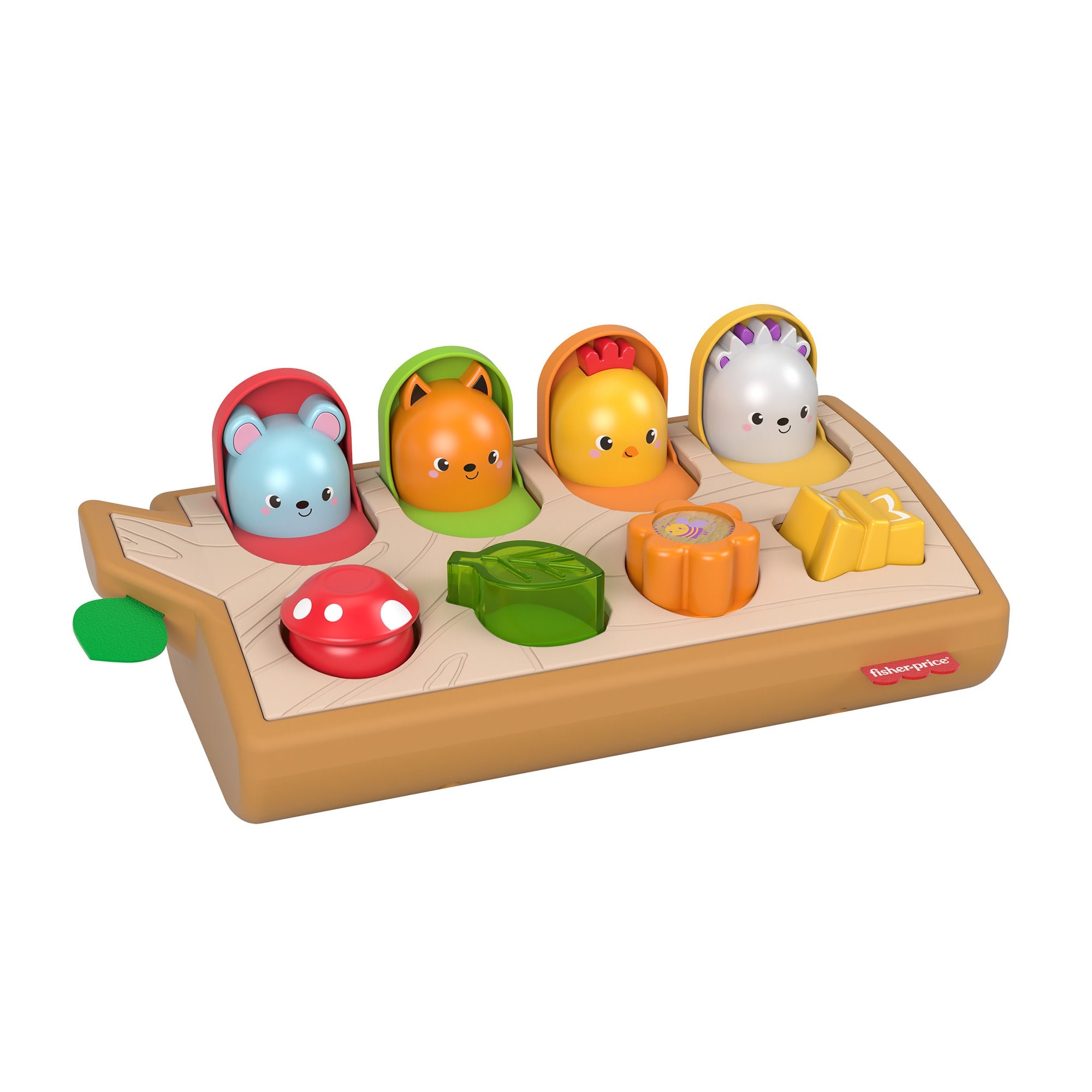 xglmbjyuatmwighegmw9 Fisher-Price Hide & Peek Pop-Up Animal-Themed Baby Sensory Activity Toy With Wood & Sounds - Image 1