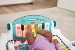 Fisher-Price Glow And Grow Kick & Play Piano Gym Baby Playmat With Musical Learning Toy, Blue - French Version - Image 3