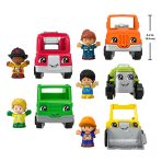 Fisher-Price Little People Activity Vehicles & Figures Gift Set For Toddlers, 10 Pieces - Image 6