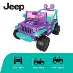 Power Wheels Gabby's Dollhouse Jeep Wrangler Battery-Powered Ride-On Toy Vehicle With Sounds - Image 6