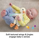 Fisher Price Snuggle Up Goose Baby Sensory Toy, Plush Toy With Jingles For Newborns - Image 3
