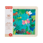Fisher-Price Wooden Jigsaw Puzzle Jungle Theme For Toddlers & Preschool Kids, 9 Wood Pieces - Image 4