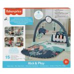 Fisher-Price Baby Gym Playmat With Kick & Play Piano And Tummy Time Toys, Navy Fawn - Image 6