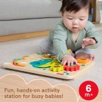 Fisher-Price Wooden Activity Station Baby Busy Board Toy For Developmental Play, 1 Wood Piece - Image 2
