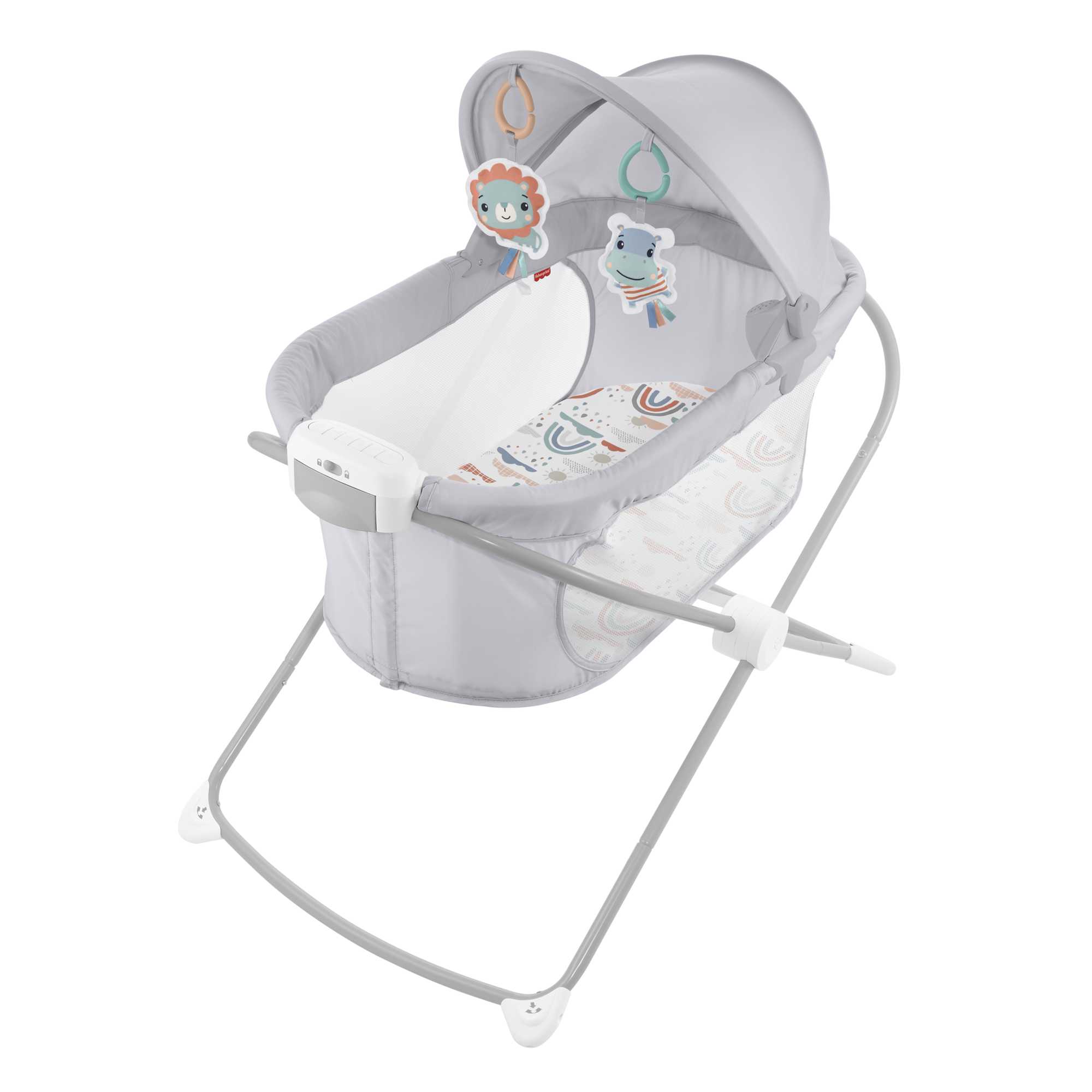 ys59puhhc9ciqjeoyree Fisher-Price Soothing View Projection Bassinet - Rainbow Showers - Image 1
