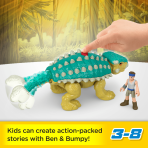 Imaginext Jurassic World Bumpy & Ben Dinosaur Toy Set For Preschool Kids, 2 Pieces - Image 2