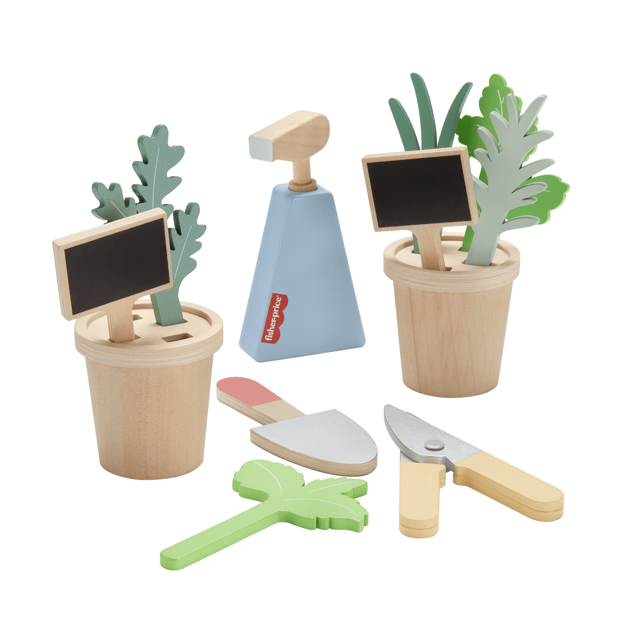 yxnjdnhlnvd1srkn48i3_39669ba9-daad-4844-9bf5-30ea277ce1c1 Fisher-Price Wooden Herb Garden And Tools Pretend Playset For Preschool Kids, 12 Wood Pieces - Image 1