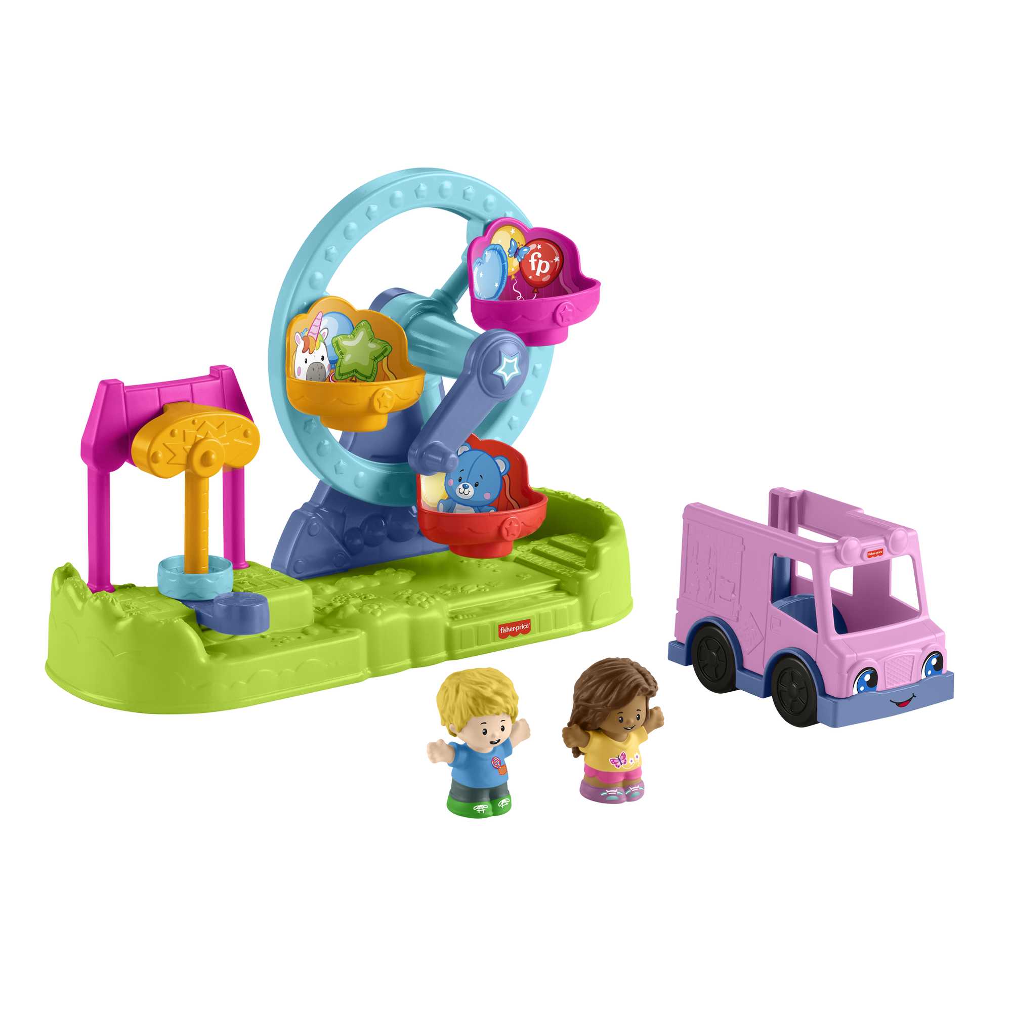 zazkdpfzblk5ps0e1nun_783591fa-9ad5-4e3b-bbf4-e7ff7f52a102 Fisher-Price Little People Carnival Playset With Ferris Wheel & Figures For Toddlers - Image 1