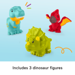 Fisher-Price Little People Friendly Dinosaur Figure Pack Toddler Toy, 4 Pieces - Image 4