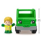 Fisher-Price Little People Recycle Truck & Character Figure Set For Toddlers, 2 Pieces - Image 4